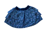 Vinrose rok dress blue bloemen (BGW23SK009)
