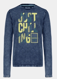 4President acid wash longsleeve Maas denim