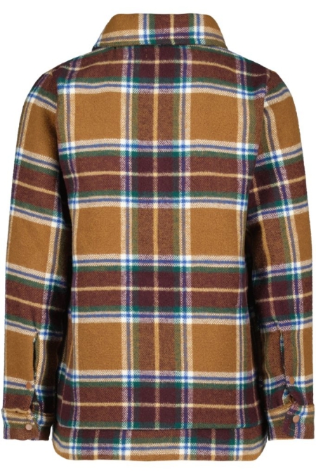 4President blouse Inge brandy brown aop geruit