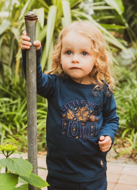 4President longsleeve Kiana blue wing teal little wild flower