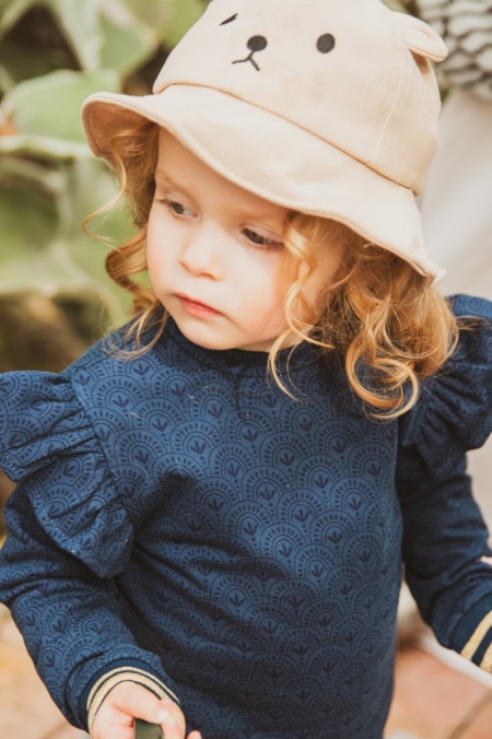 4President sweater Kiki blue wing teal aop