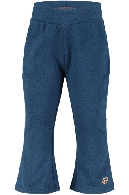 4President flared broek Klara blue wing teal aop