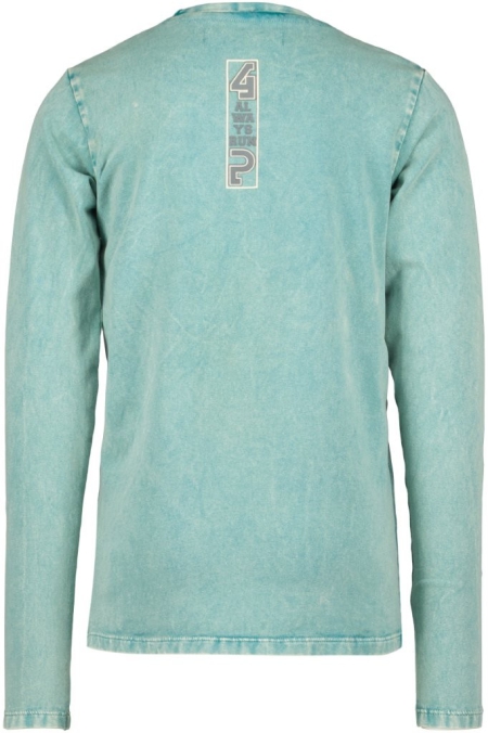 4President acid wash longsleeve Maas blue coral