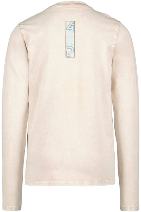 4President acid wash longsleeve Maas sand