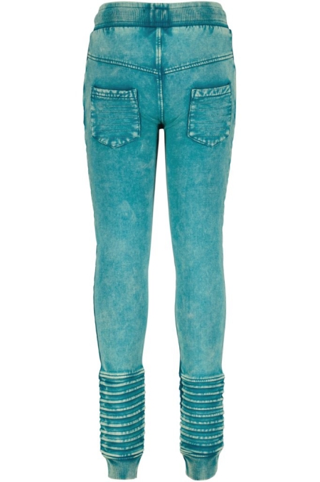 4President acid wash broek Mees blue coral
