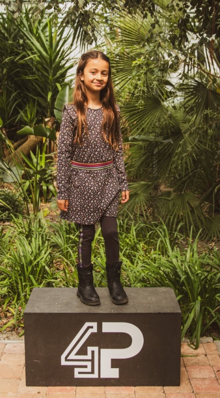 4President jurk Melody black oyster aop