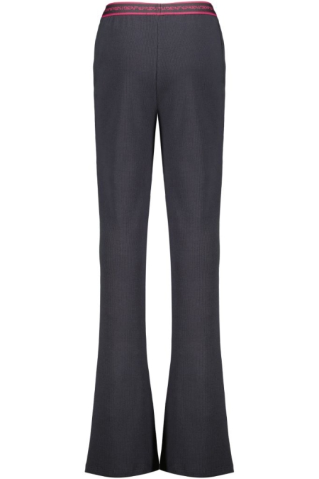 4President broek Moon black oyster elastische ribstof