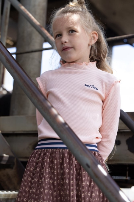 Billy & Lilly rib col longsleeve Yuna french pink