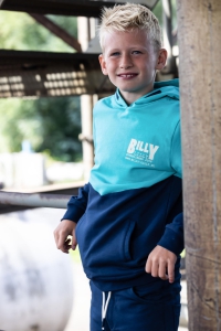 Billy & Lilly hoodie Chase aqua navy