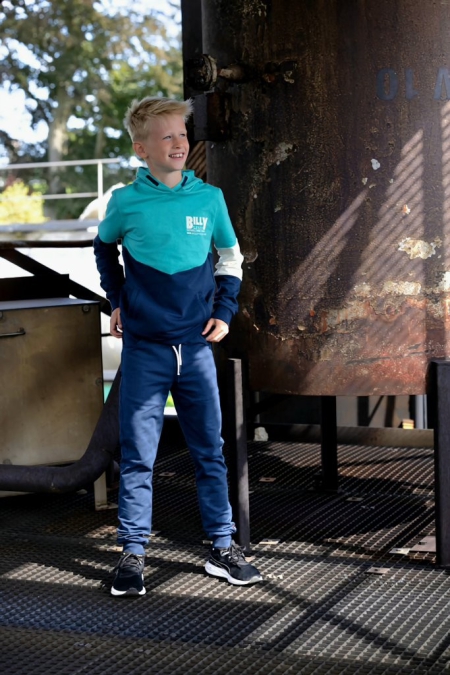 Billy & Lilly hoodie Chase aqua navy
