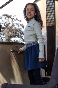 Billy & Lilly plisse rok Lotte navy