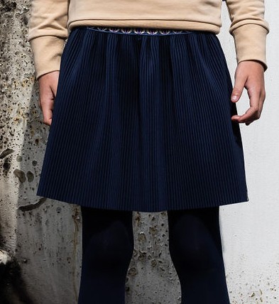 Billy & Lilly plisse rok Lotte navy