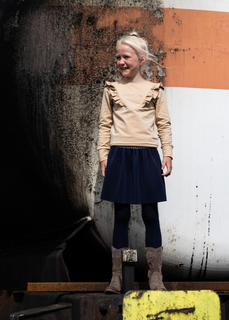 Billy & Lilly plisse rok Lotte navy