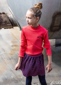 Billy & Lilly plisse rok Lotte funny red swirl