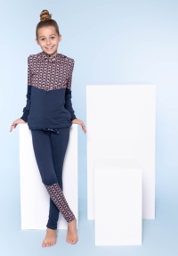 Billy & Lilly sport tregging Vive navy cookie lollipop