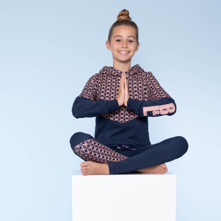 Billy & Lilly sport tregging Vive navy cookie lollipop