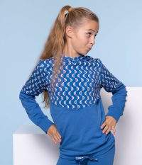 Billy & Lilly hoodie Vesper azure swirl