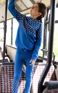 Billy & Lilly hoodie Vesper azure swirl