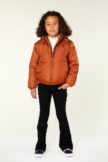Moodstreet winterjas Jet rust aop (M407-5201-480)