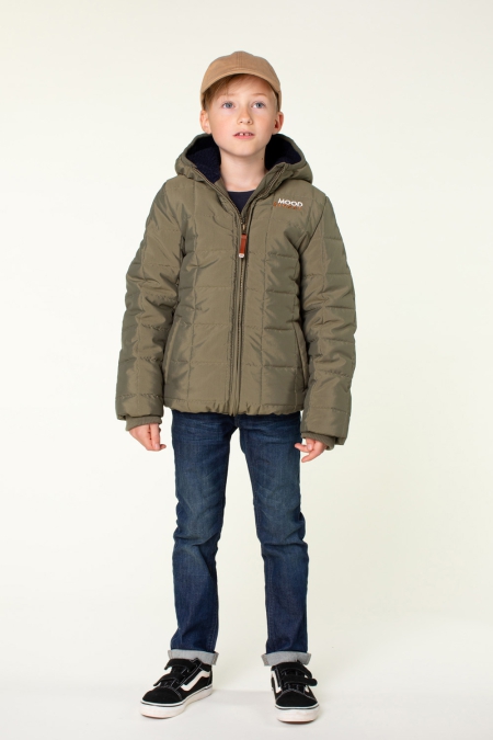 Moodstreet winterjas James khaki (M407-6200-470)