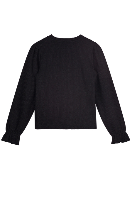 Moodstreet longsleeve Sammy structure knit black (M408-5310-099)