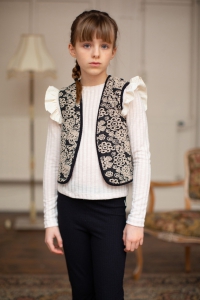 Moodstreet longsleeve Senna ruffles warm white (M408-5312-006)