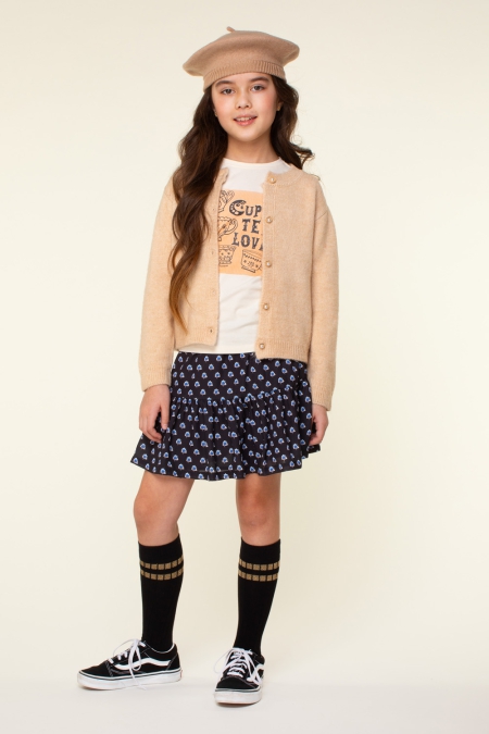 Moodstreet rok Romy black aop (M408-5702-099)