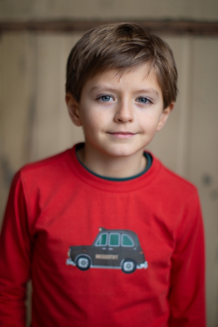 Moodstreet longsleeve Loek burnt red auto (M408-6412-276)