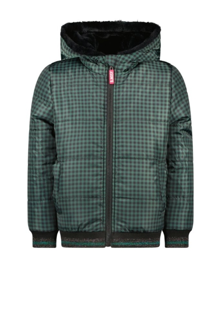 B.Nosy reversible jas zwart groen geruit (Y207-5211-099)