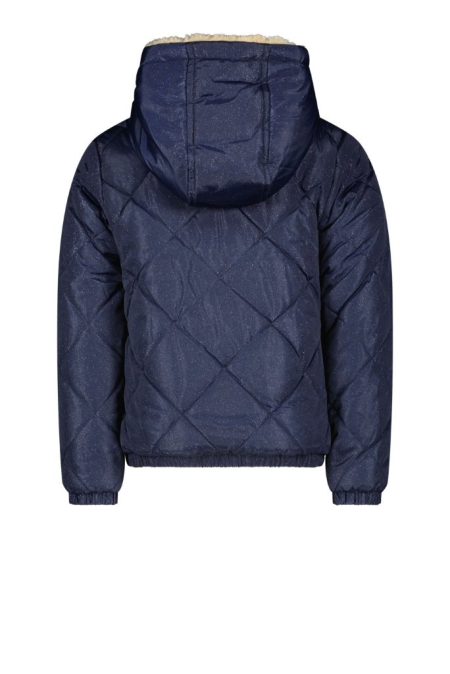 B.Nosy reversible jas diamant glitter-teddy navy (Y207-5212-151)