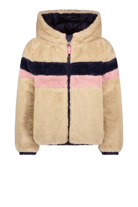 B.Nosy reversible jas diamant glitter-teddy navy (Y207-5212-151)