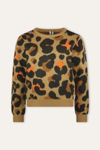B.Nosy knitted sweater Kris leopard aop (Y408-5330-531)
