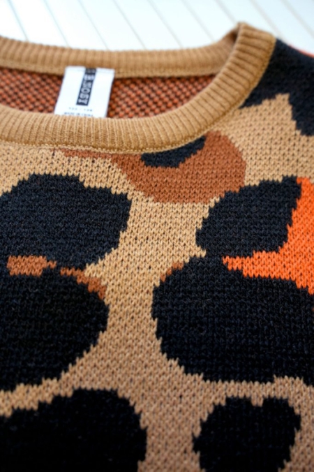 B.Nosy knitted sweater Kris leopard aop (Y408-5330-531)