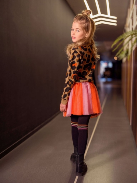 B.Nosy knitted sweater Kris leopard aop (Y408-5330-531)