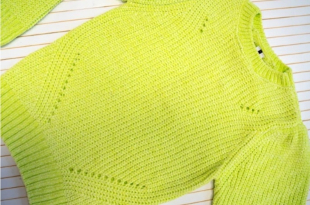 B.Nosy knitted sweater Kylie sharp green (Y409-5334-339)