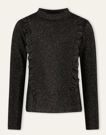B.Nosy longsleeve Tirza black glitters (Y409-5426-099)
