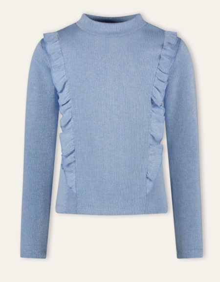 B.Nosy longsleeve Tirza lustre blue glitters (Y409-5426-182)