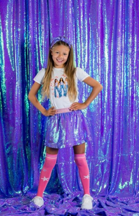 B.Nosy K3 rok Rhodee african violet met pailletten (Y410-5740-224)