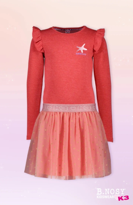 B.Nosy K3 jurk passion pink (Y410-5831-296)