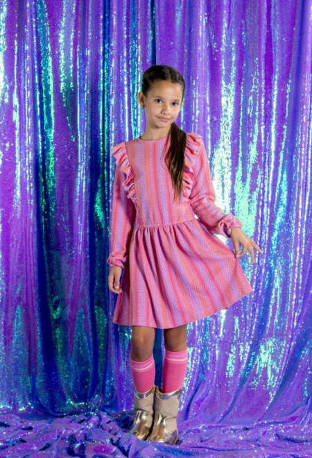 B.Nosy K3 jurk Doutzen mermaid aop (Y410-5840-994)