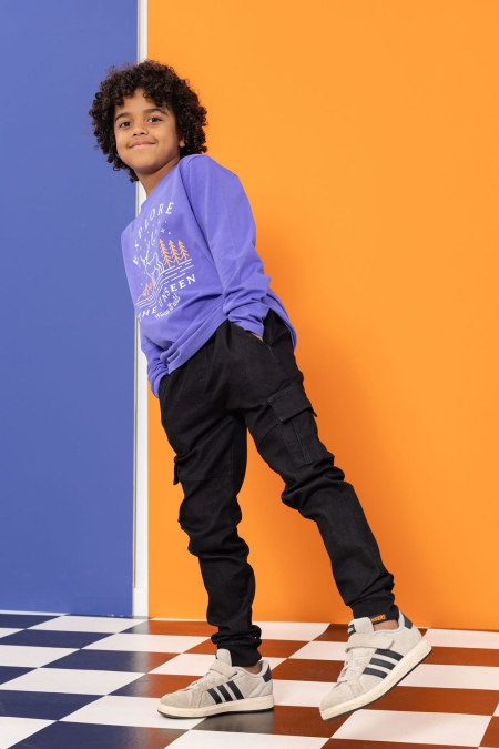 Louder! broek Jelle black