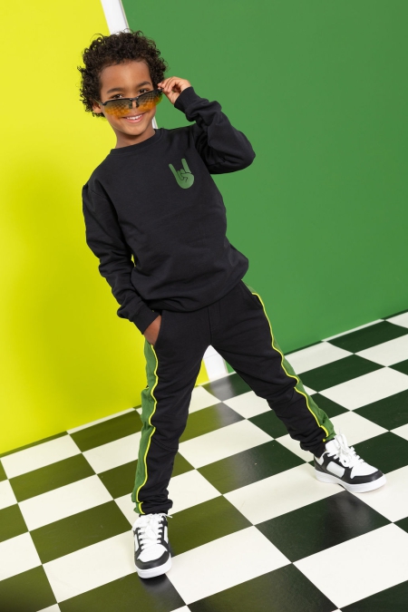 Louder! broek Verdi black