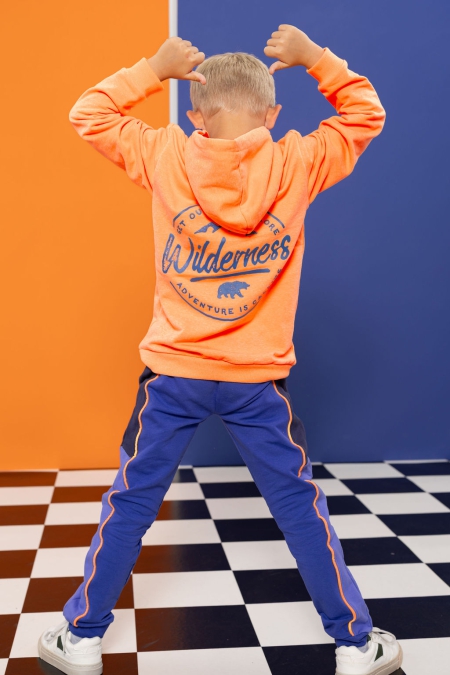 Louder! hoodie Bowie orange pop neon