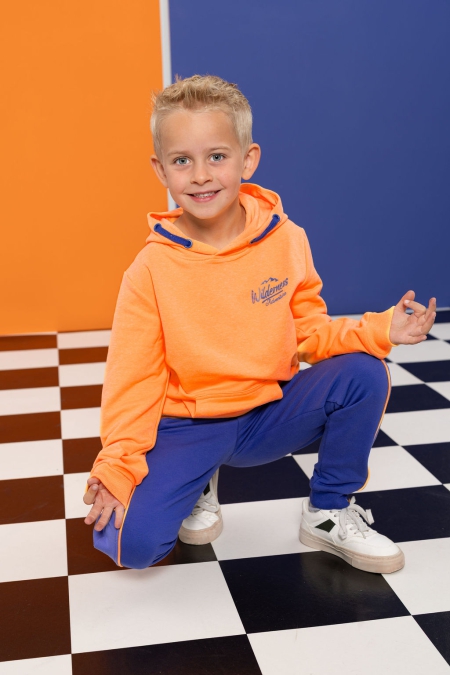 Louder! hoodie Bowie orange pop neon