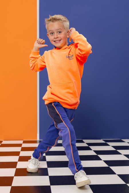 Louder! hoodie Bowie orange pop neon