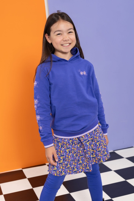 Louder! hoodie Irma clematis blue