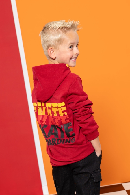 Louder! hoodie Jaxx red dahlia