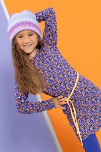 Louder! jurk Lucy clematis dot aop