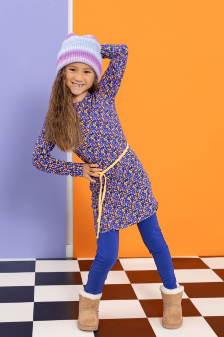 Louder! jurk Lucy clematis dot aop