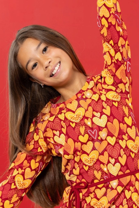 Louder! jurk Lucy hearts aop